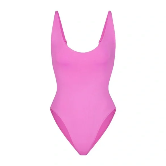 SKIMS RECYCLED SWIM
SCOOP NECK ONEPIECE Neon Orchid - Picture 4 of 5